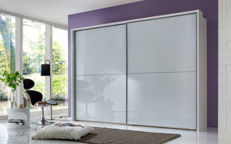 Picture in White with 4 White Glass Panels. Passe-partout frame sold separately.