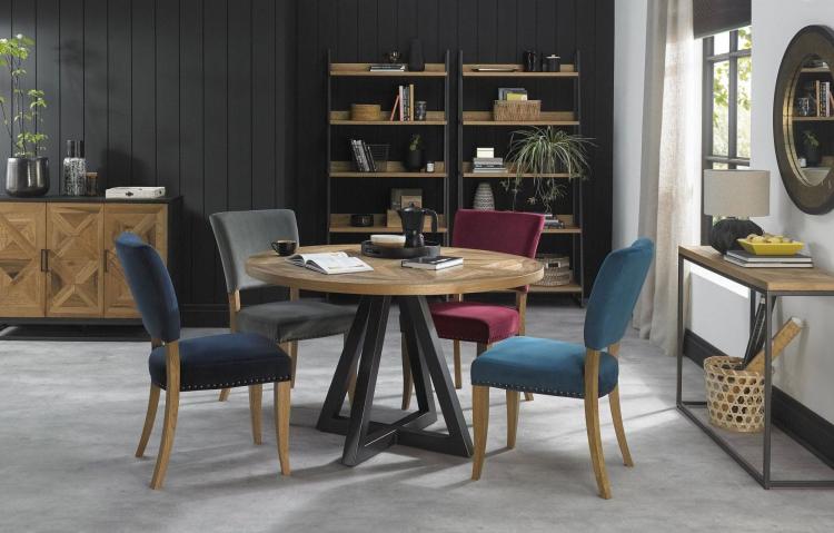 Bentley Designs Indus Rustic Oak Dining Furniture