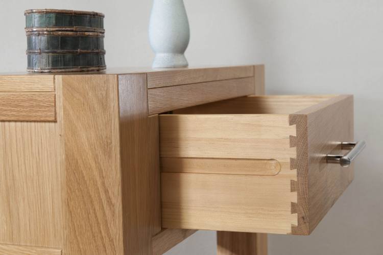 Drawer crafted with dovetail joints