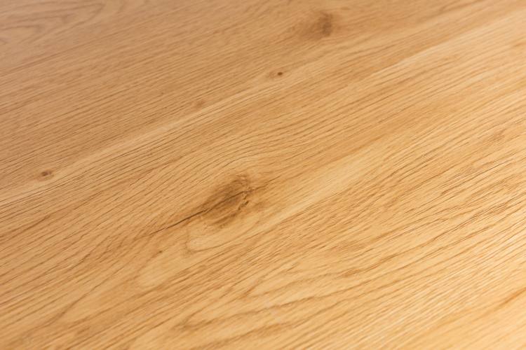 Close Up of the Bentley Designs Ramsay Rustic Oak Effect Malamine 6 Seater Dining Table