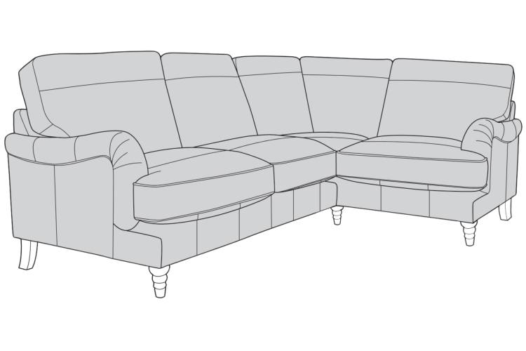 Buoyant Beatrix Leather Corner Group Sofa : LH2 / R2C