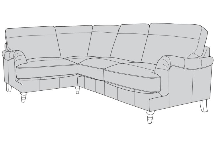 Buoyant Beatrix Leather Corner Group Sofa : L2C / RH2