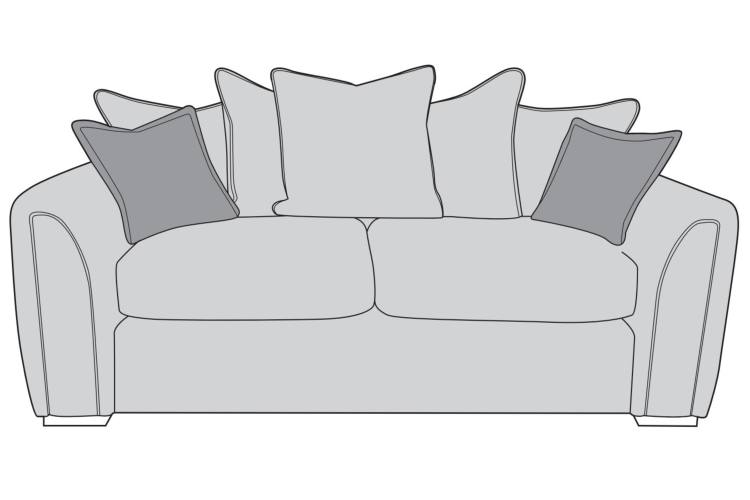 Buoyant Utopia 3 Seater Pillow Back Back Sofa