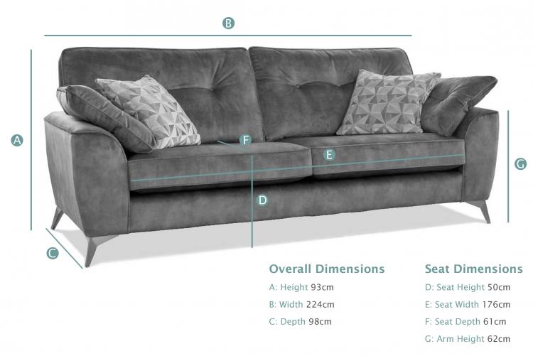 Alstons Savannah Grand Sofa dimensions