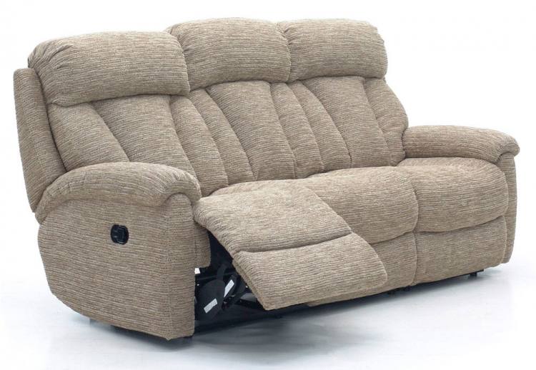 Sofa with one end partially reclined 