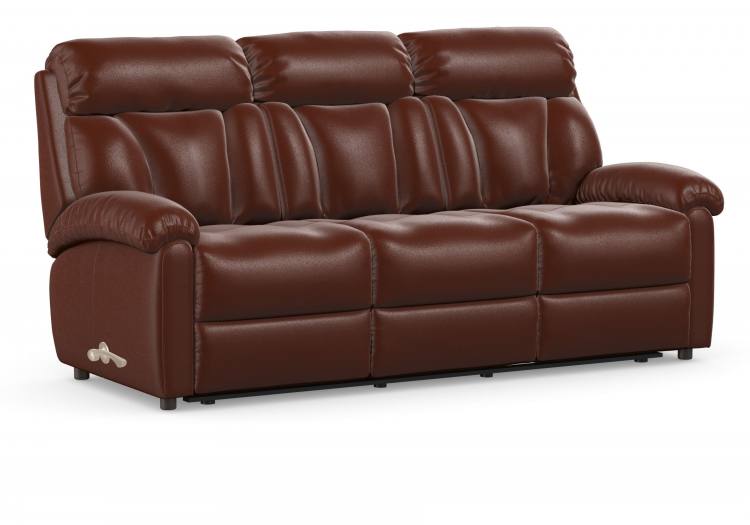 La-z-boy Georgina 3 seater Reclinershown in Mezzo Vintage Tan leather 