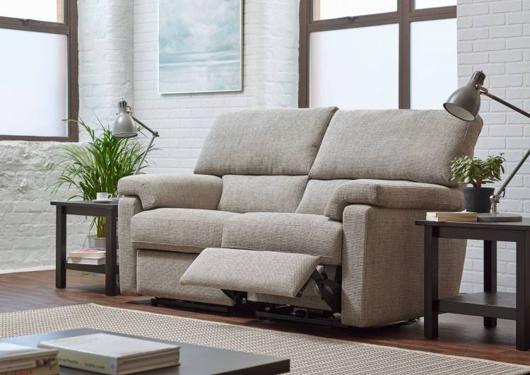 Ashwood Designs Steinbeck 2 Seater Recliner Open on Display