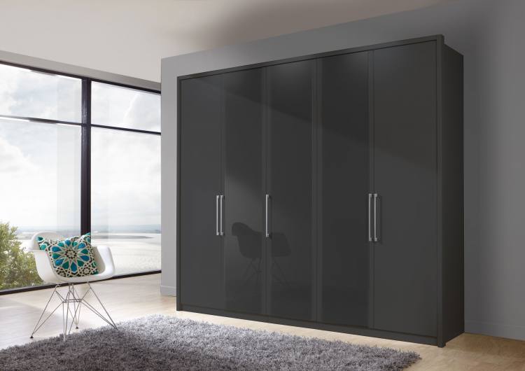 Pictured in Graphite with 3 Graphite Glass doors. Passe-partout frame sold separately.