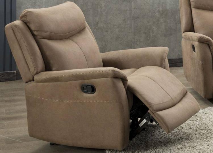 Phoenix Recliner Chair in Caramel