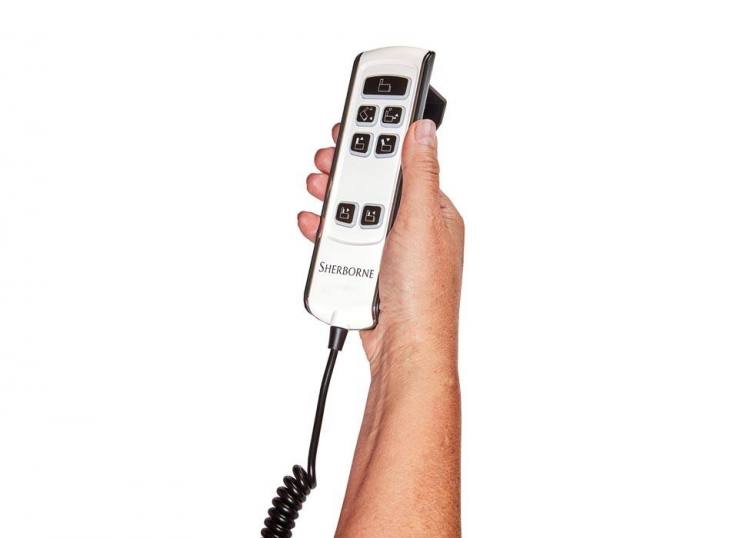 Handset with 3 - 9 buttons depending on options selected 