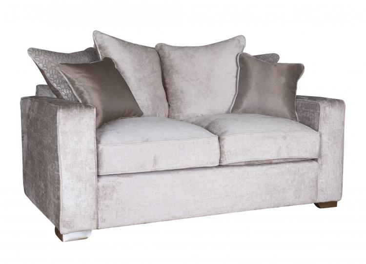 Angled view of sofa 
