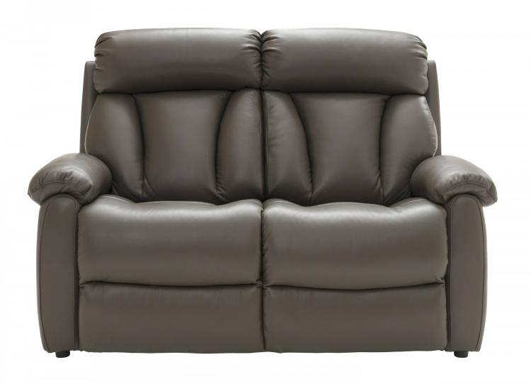 Sofa shown in Mezzo Squirrel Grey leather