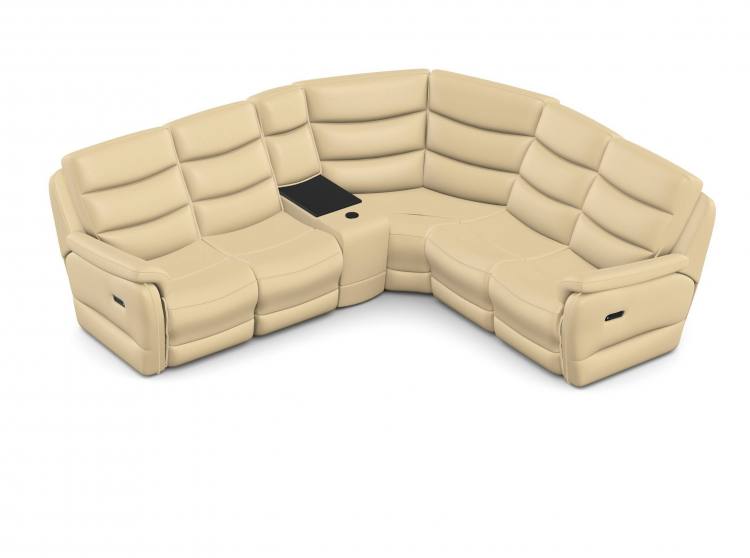 Modular unit shown as part of a corner sofa group 