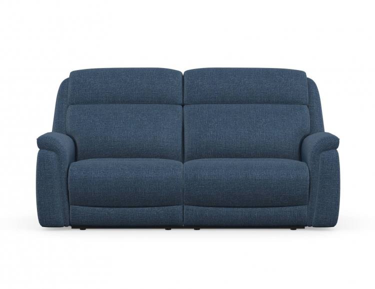 Paris 3 seater sofa shown in Anivia Blue fabric 