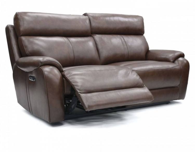 La-z-boy Winchester 3 seater Power Recliner sofa shown with one footrest partially raised 
