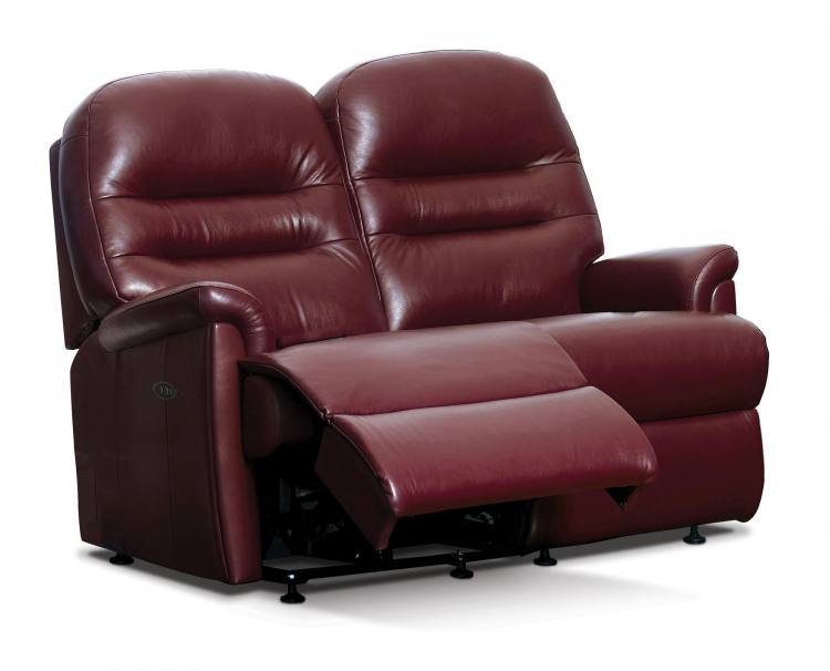 Power sofa option shown in Queensbury Conker, with glide feet 