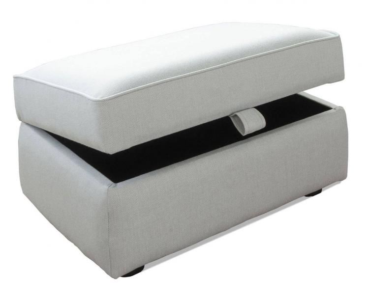 Alstons Lancaster storage stool (supplied on glide feet)