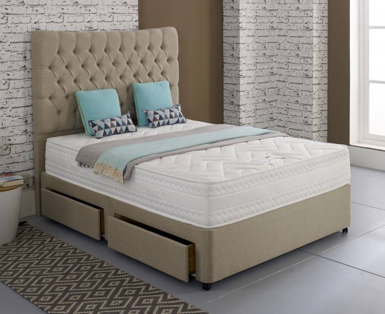 Style Bali Latex 3500 Divan Bed on Display (Headboard sold separately)