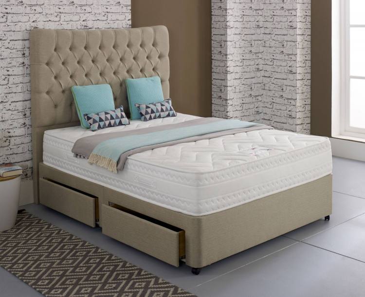 Style Cadi Latex 1800 Divan Bed on Display (Headboard sold separately)