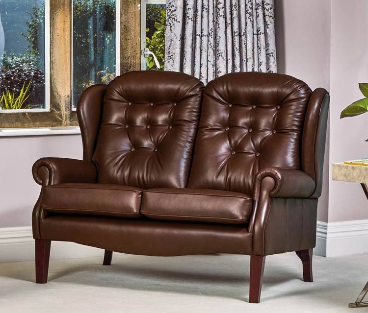 Settee shown in Queensbury Brazil with Dark Classic legs