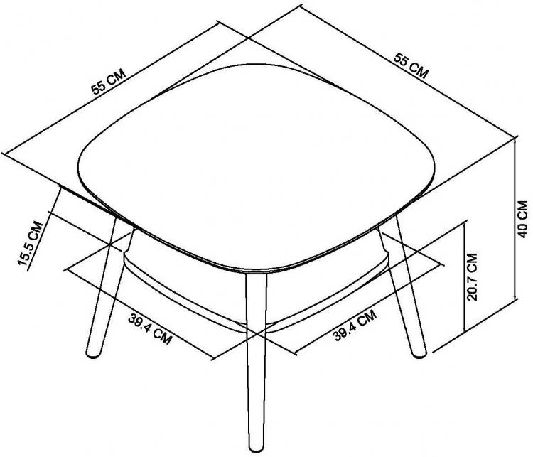 Bentley Designs Dansk Scandi Oak Lamp Table With Shelf Measurements 