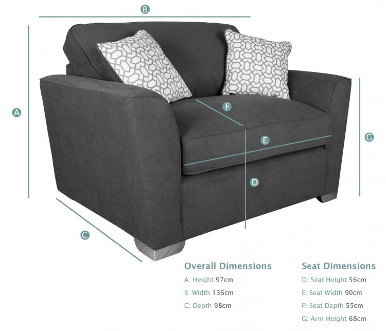 Buoyant Fantasia Love Chair dimensions