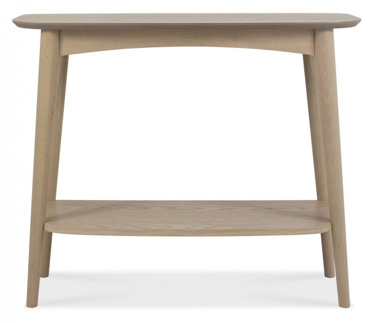 Bentley Designs Dansk Scandi Oak Console with Shelf Front Facing