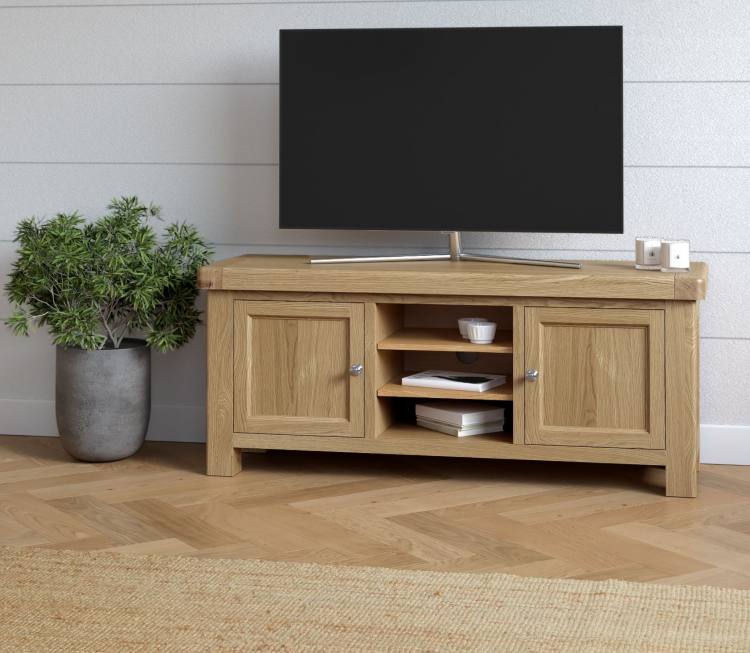 Tv cabinet in room setting 