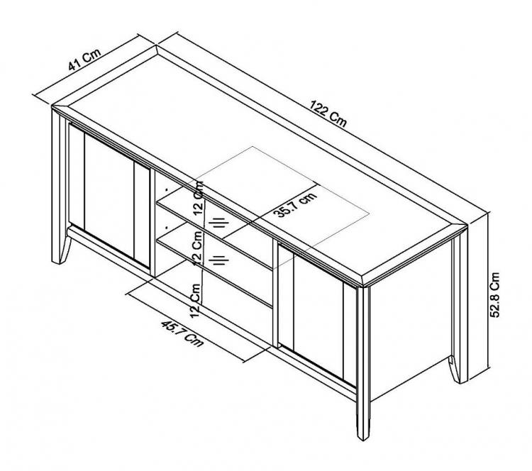 Bentley Designs - Bergen Oak Entertainment Unit 8101-25