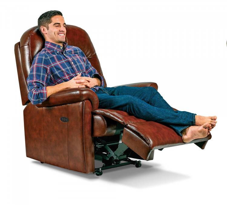 Power chair shown in Texas Chestnut 