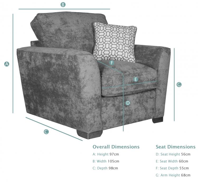 Buoyant Fantasia Armchair dimensions