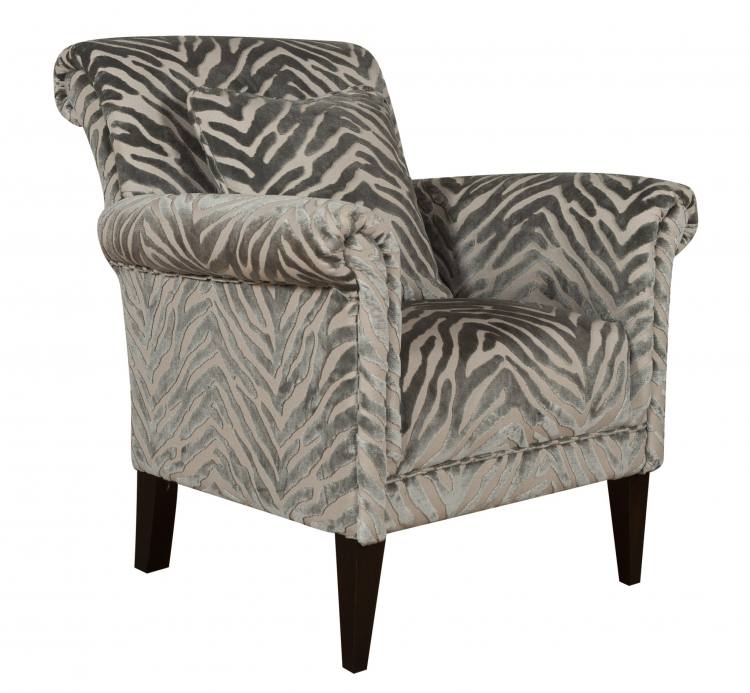 Pictured in Kenya Silver fabric with Antique Dark legs 