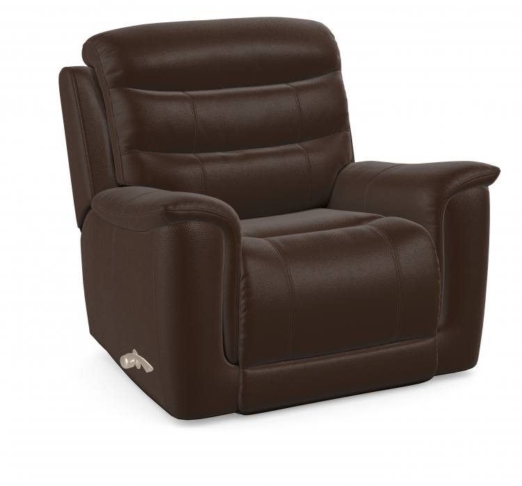Sheridan manual recliner chair shown in Dolce Coffee