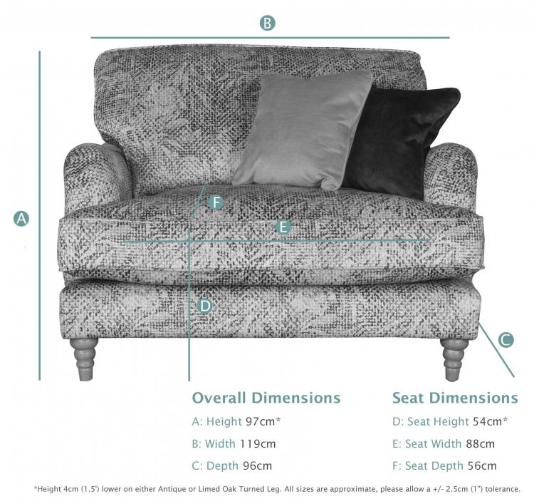 Buoyant Beatrix Love Chair dimensions