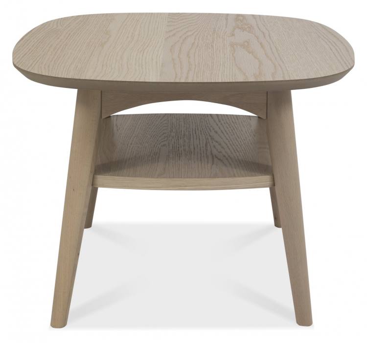 Bentley Designs Dansk Scandi Oak Lamp Table With Shelf 