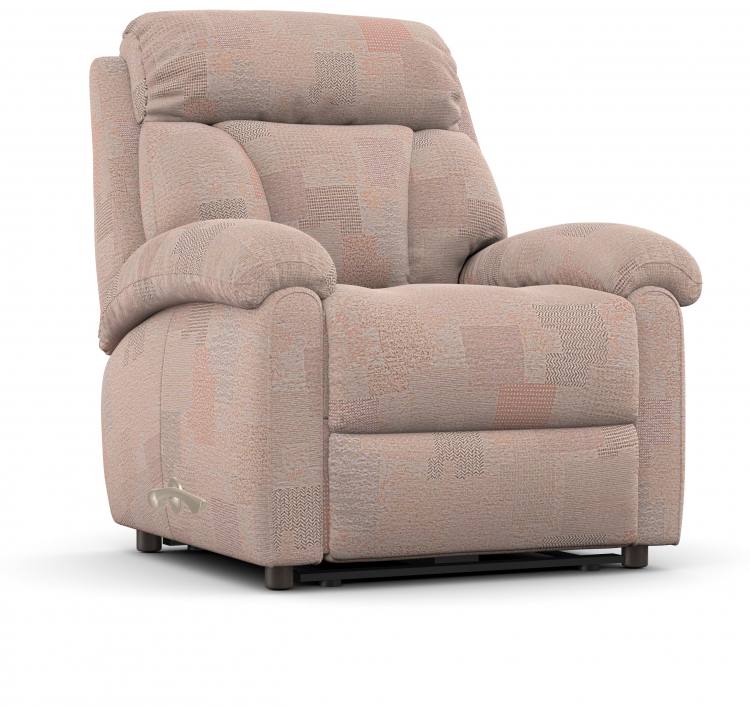 La-z-boy Georgina Manual Recliner chair shown in Patchwork Patchwork fabric 