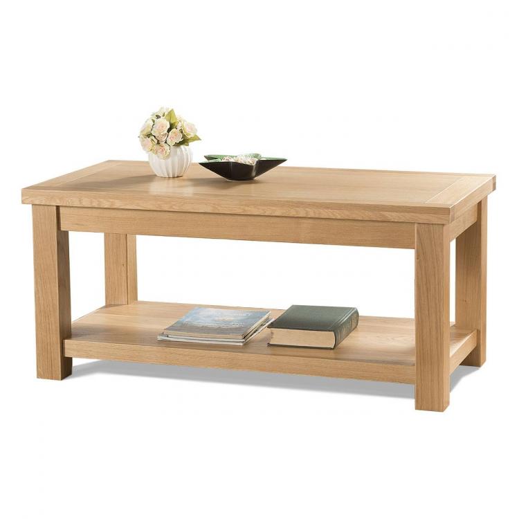 Seville Large Coffee Table with Shelf 