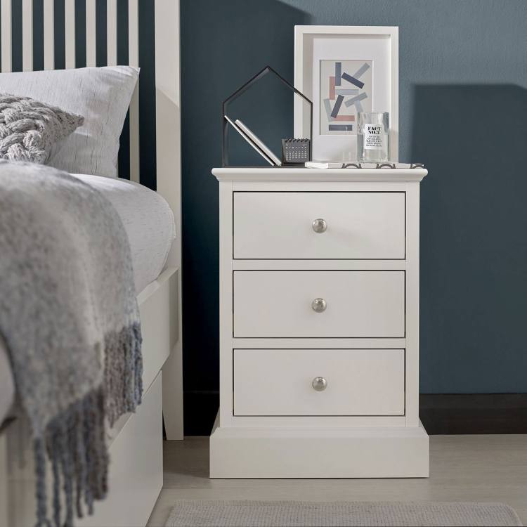 Bentley Designs Ashby White Bedside Chest