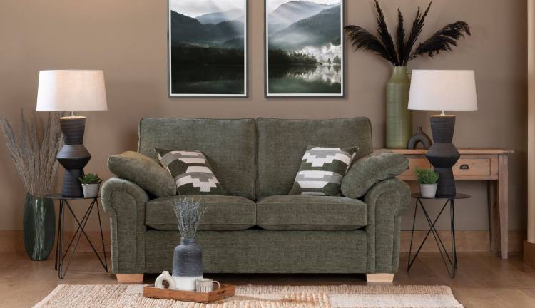 Alstons Alpine 2 seater sofa shown in fabric 4820
