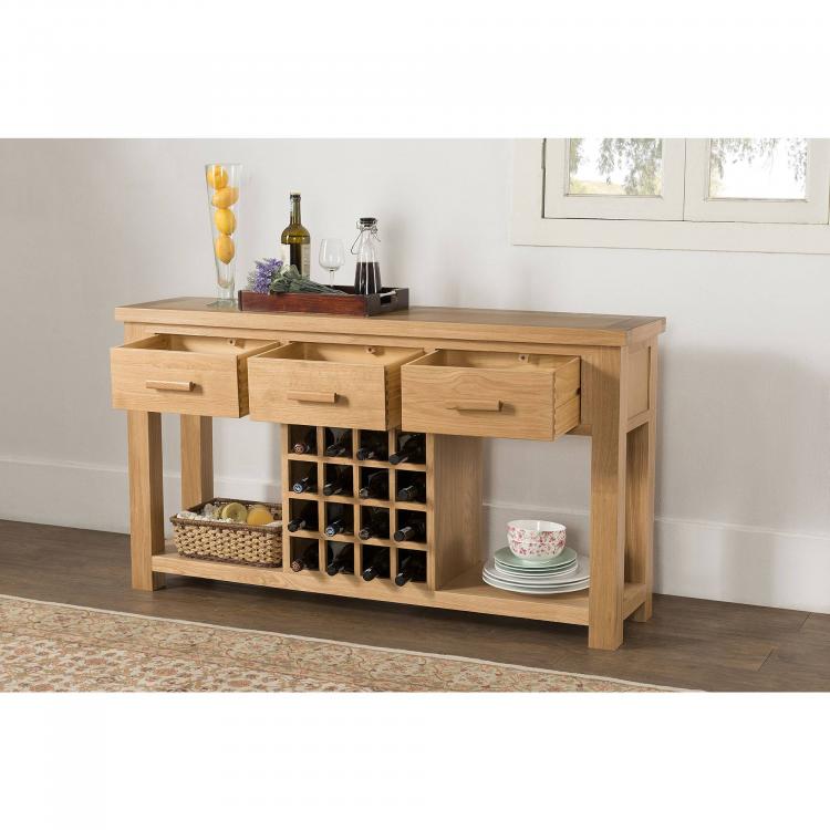 Seville Open Sideboard with Wine Rack