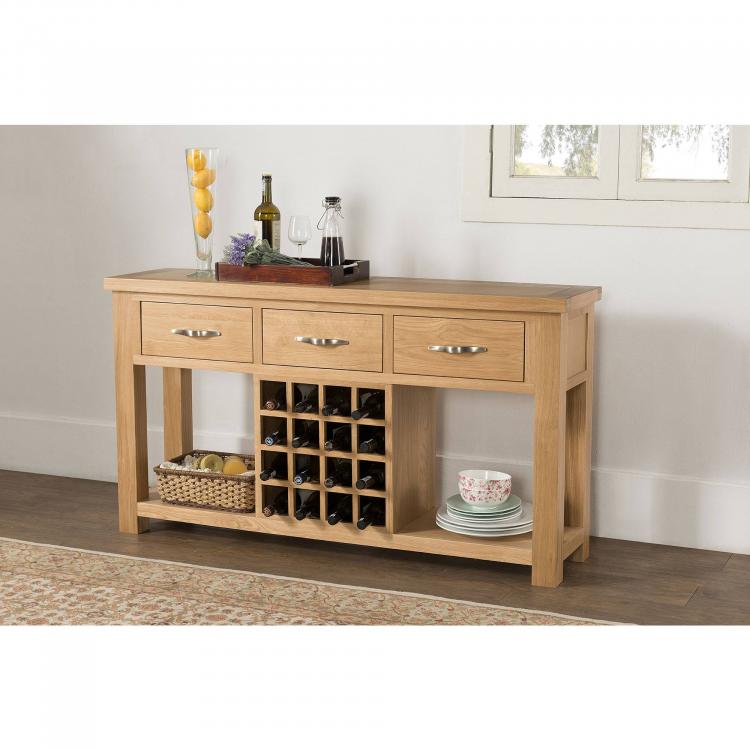 Seville Open Sideboard with Wine Rack