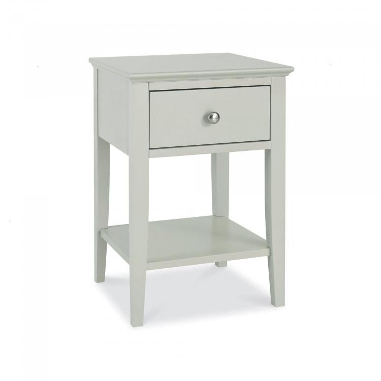 Bentley Designs - Ashby Soft Grey 1 Drawer Nightstand