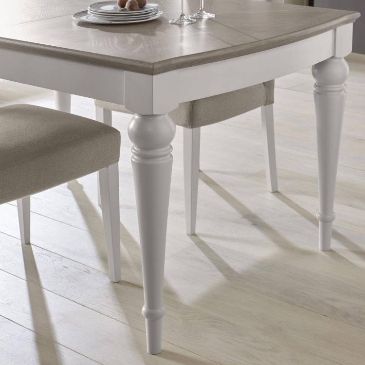 Bentley Designs Montreux Grey Washed Oak & Soft Grey 6-8 Extension Table