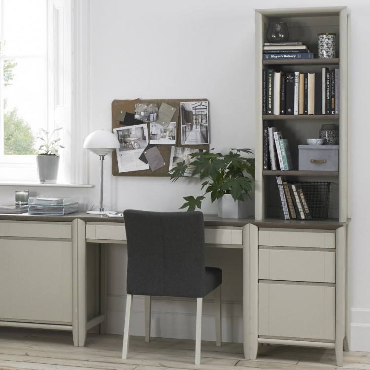 Filing cabinet shown in room setting 