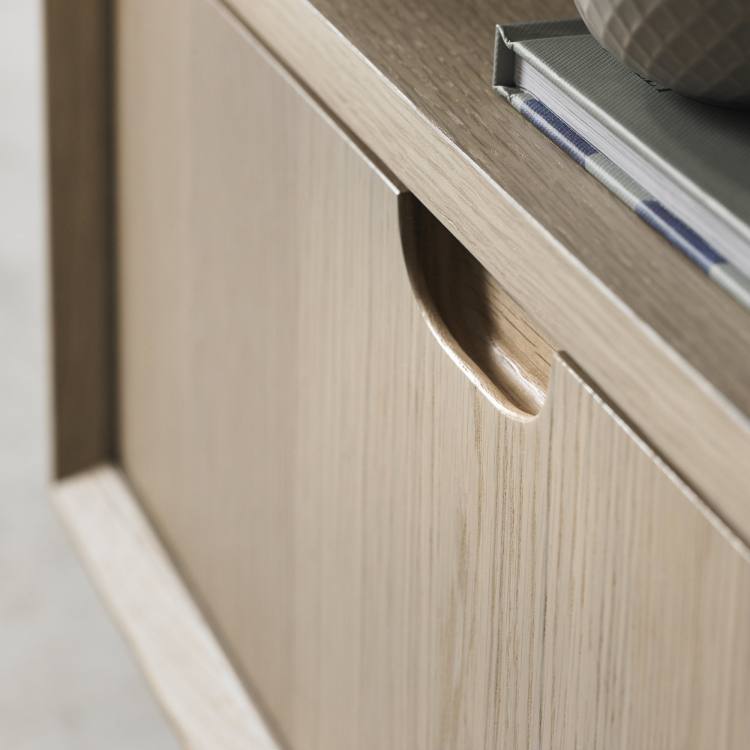 Bentley Designs Dansk Scandi Oak Console Table Close Up