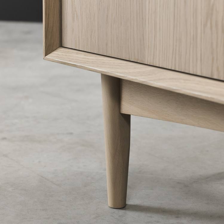 Bentley Designs Dansk Scandi Oak Entertainment Unit Close Up