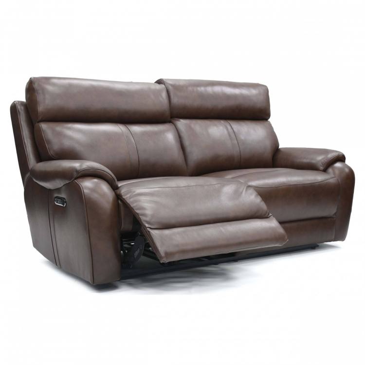 Sofa shown with footrest partially reclined 