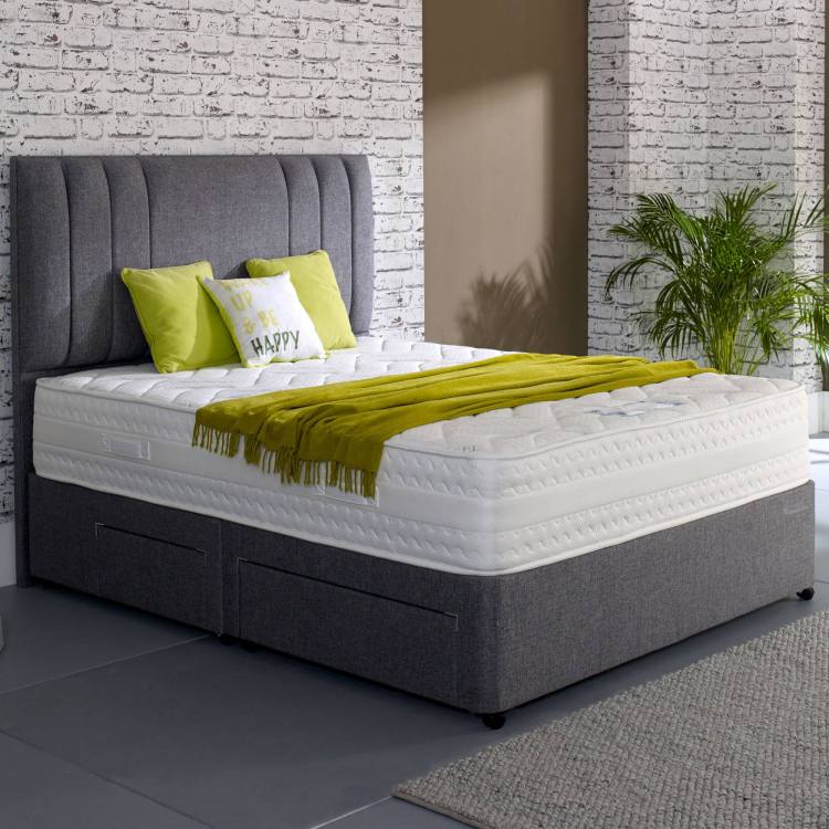 Style Active Gel 1800 Divan Bed on Display (Headboard sold separately)