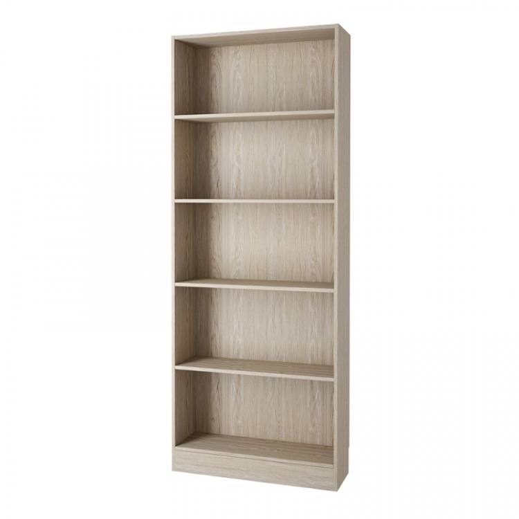  Basic Tall Wide Bookcase (4 Shelves) in Oak