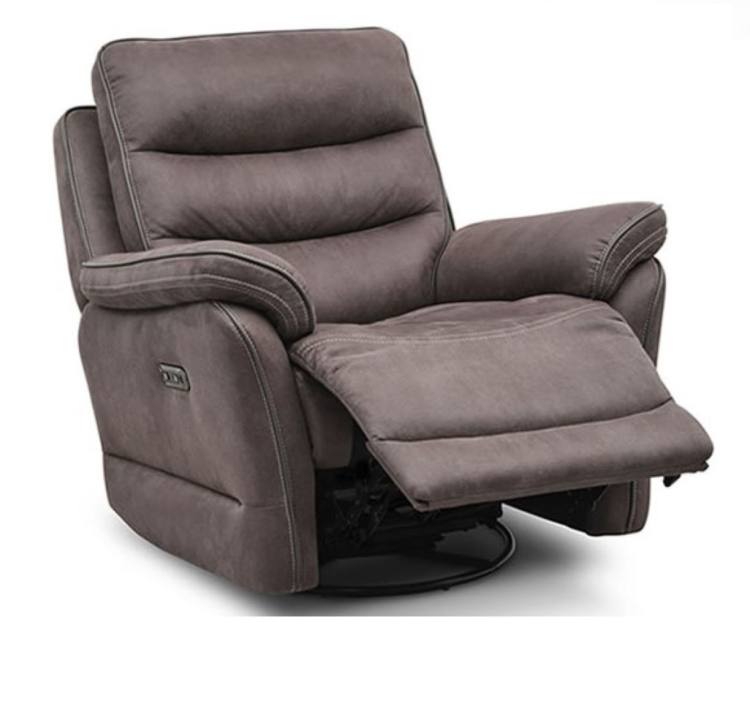 Lazboy Anderson Power Swivel Rocker Recliner Chair with Adjustable Head Tilt